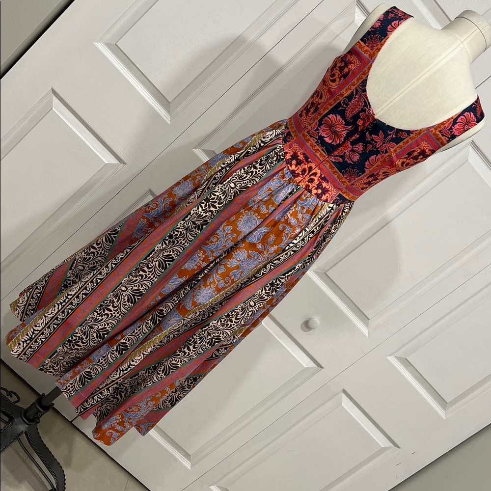 Avec Les Filles Floral Patchwork Sleeveless Dress - Picture 10 of 12